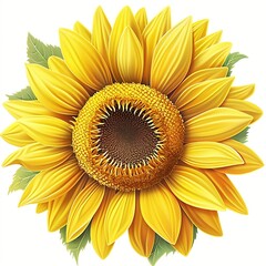 Fototapeta premium sunflower isolated on white