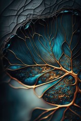 Abstract floral background design, made with generative ai