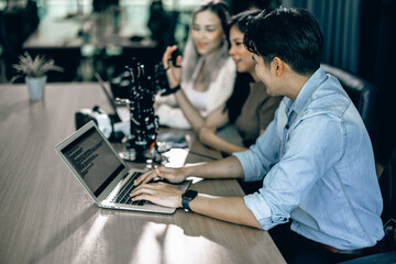 An interning college student sharpened his writing skills in preparing for coding robotic software....