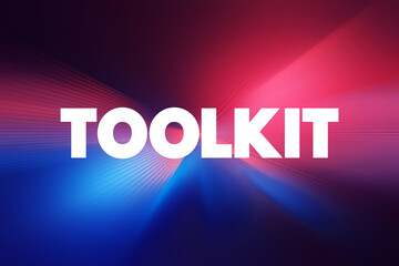 Toolkit text quote, concept background