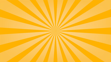 abstract orange sunburst pattern background for modern graphic design element. shining ray cartoon with colorful for website banner wallpaper and poster card decoration