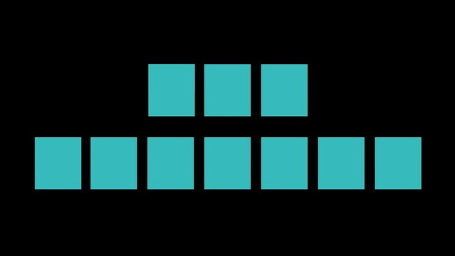 Eid mubarak flip text motion design animation