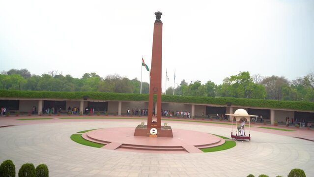 National War Memorial located in New Delhi India, also known as Rashtriya Samar Smarak