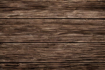 Fototapeta premium Old grunge dark textured wooden background. Royalty high-quality free stock photo image of The surface of the old brown wood texture. Design of dark wood background banner