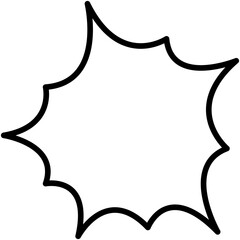 Speech balloons icon, line style vector illustration