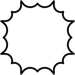 Speech balloons icon, line style vector illustration