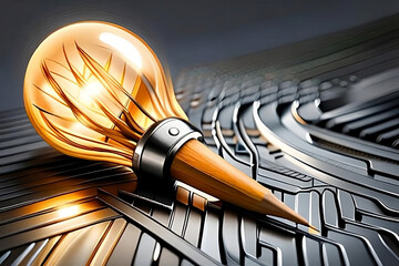 background with light. AI Generated