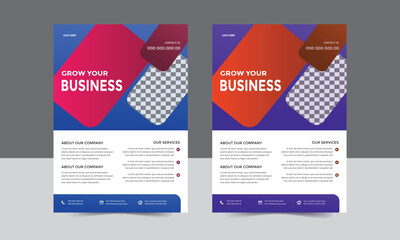unique business flyer  template 
minimalist business flyer template 