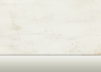 White Background blank wall with table