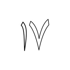 Arabic number icon vector logo design template