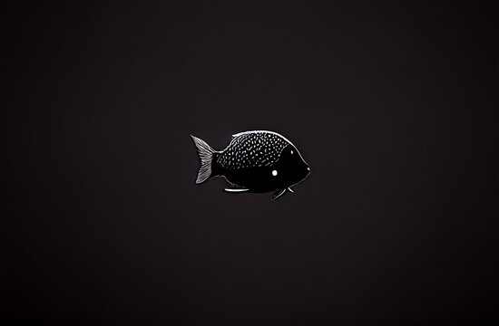Unusual fish from the Mariana trench. Generative AI
