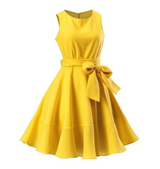 Yellow women dress