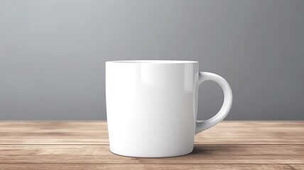 Obraz premium AI Generated. AI Generative. White black template mug cup mock up. Can be used for graphic design or marketing. Graphic Photo Art