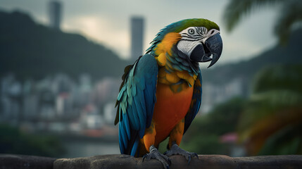 Obraz premium Symphony of Wings: A Kaleidoscope of Avian Beauty