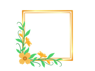 Wild Flowers Frame Background