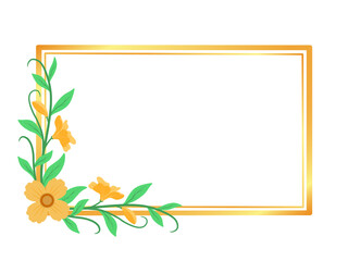 Wild Flowers Frame Background