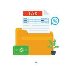 Tax Vector Fill outline Icons. Simple stock illustration stock