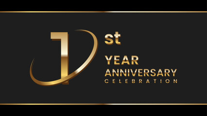 1st anniversary logo
