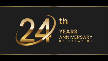 24th anniversary logo