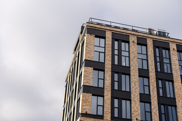 building wall. Modern beautiful new buildings.