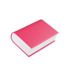 3d Stack of colorful books. 3D Books icon for web design isolated