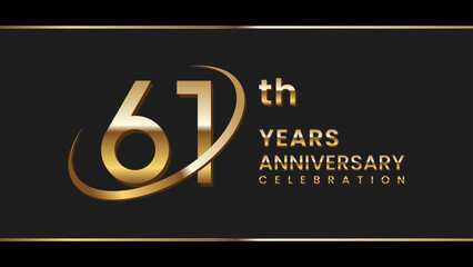 61th anniversary logo