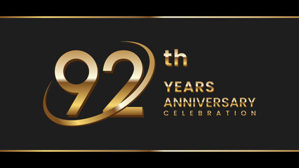 92th anniversary logo