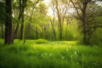 Fototapeta na wymiar Spring nature background. made with Generative AI