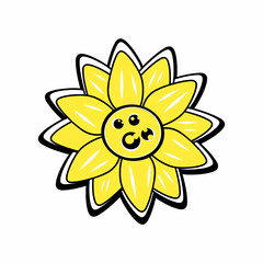 illustration design of flower