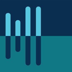 blue mountains of the lake at the water's edge, reflection of the mountains, paint on a blue background, wavy clouds, flowing and spilled paint on the wall, colorful materials store, smooth abstractio