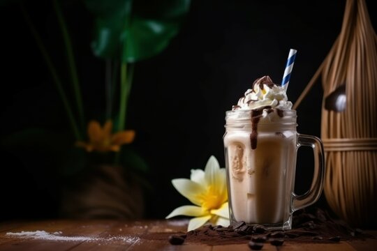 Ice blended chocolate. Generate Ai