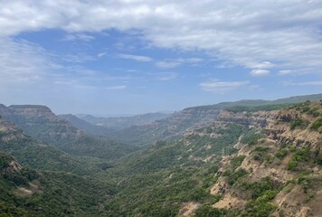 Naklejka premium view from the top of mountain