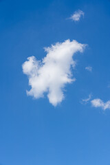 cloud in a blue sky vertical