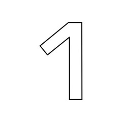 (SIGN) Number 1  PNG 