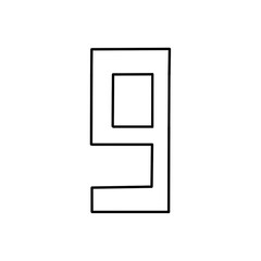 (SIGN) Number 9 PNG