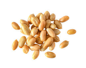 peanuts isolated on transparent png - obrazy, fototapety, plakaty