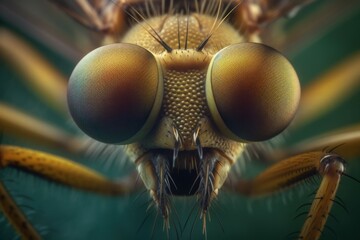 Mosquito closeup. Generate Ai