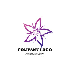 Obraz premium Free vector design logo company icon gradient color