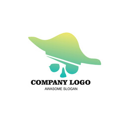 Free vector design logo company icon gradient color