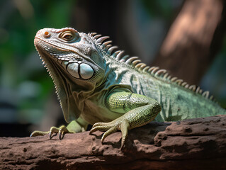 Obraz premium Iguana 10 - Generative AI