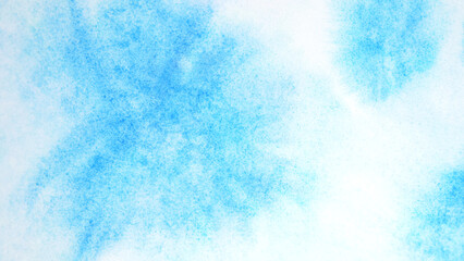 A spot with watercolor paints of blue color. Background.