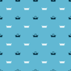Set Time wash and Temperature on seamless pattern. Vector