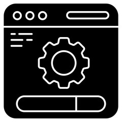 A unique design icon of web setting 