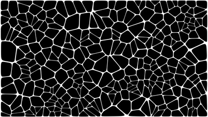 Abstract voronoi blocks cell pattern. Geometric vector background design wallpaper