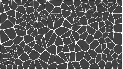 Abstract voronoi blocks cell pattern. Geometric vector background design wallpaper