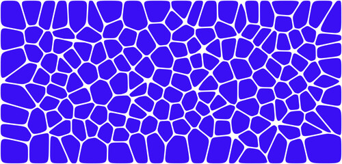 Fototapeta premium Abstract voronoi blocks cell pattern. Geometric vector background design wallpaper