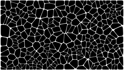 Abstract voronoi blocks cell pattern. Geometric vector background design wallpaper