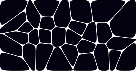 Abstract voronoi blocks cell pattern. Geometric vector background design wallpaper