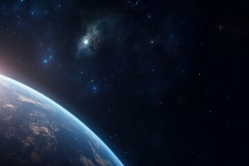 Obraz na płótnie Canvas Space planet. Generate Ai