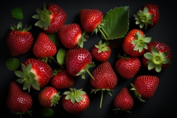 Strawberry farm organic. Generate Ai